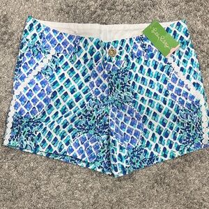 Lilly Pulitzer Vibrant Blue and Green Women's Shorts